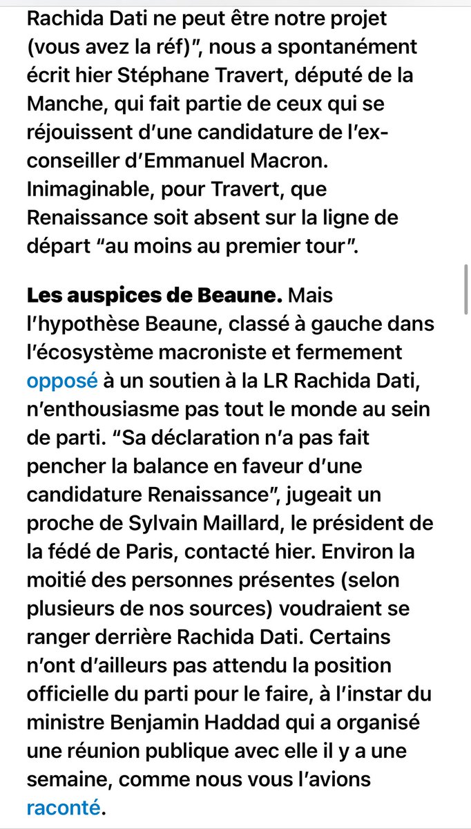 PauSR's tweet image. Clément Beaune a présenté officiellement sa candidature pour les municipales à Paris, estimant, comme quelques autres, que Renaissance doit être sur la ligne de départ, n’en déplaise aux soutiens de Rachida Dati. Les détails dans Playbook ce matin politico.eu/newsletter/pla…