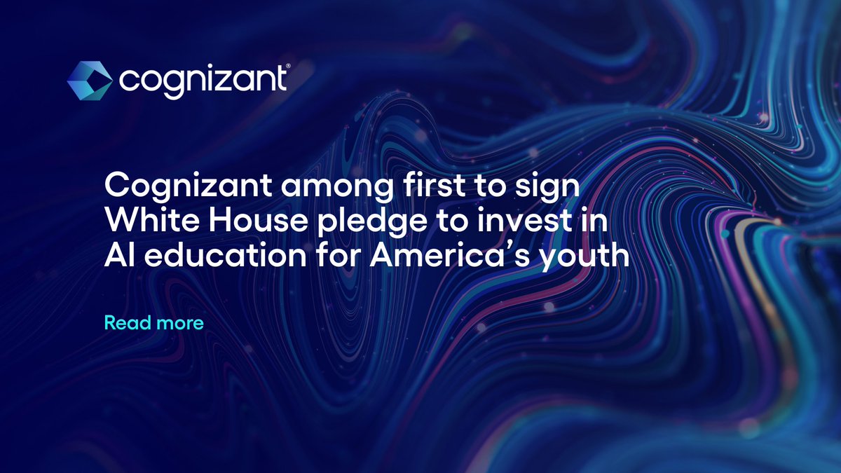 Daniel Vas (@d_vas_cognizant) on Twitter photo We have been recognized as one of the first organizations to sign the <a href="/WhiteHouse/">The White House</a>’s Pledge to America’s Youth: cogniz.at/4nIREfg cogniz.at/46mOvM7 We have been recognized as one of the first organizations to sign the <a href="/WhiteHouse/">The White House</a>’s Pledge to America’s Youth: cogniz.at/4nIREfg cogniz.at/46mOvM7