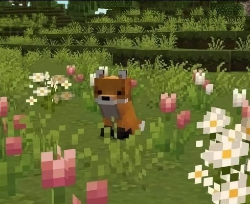 Cute minecraft foxy