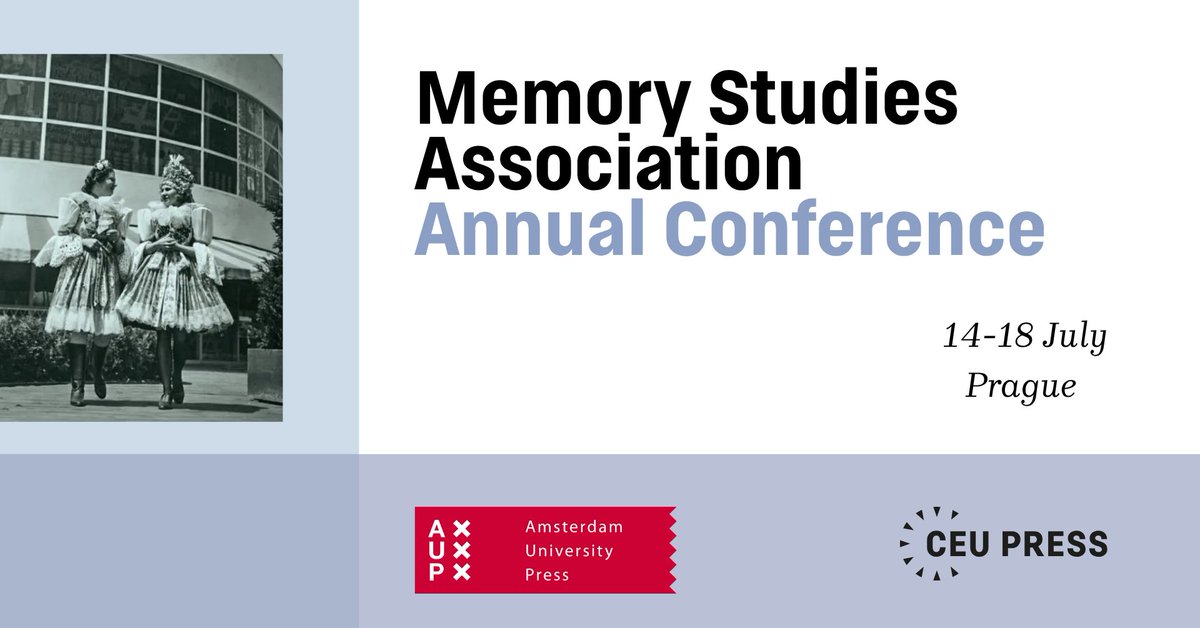 CEUPress's tweet image. Join us at the Memory Studies Association Conference in Prague next week!
Drop by the Faculty of Arts Building, Charles University to browse our recent memory studies titles, chat to one of our team or enjoy a conference discount 📚
aup.nl/en/events/msa-…
#MSA2025