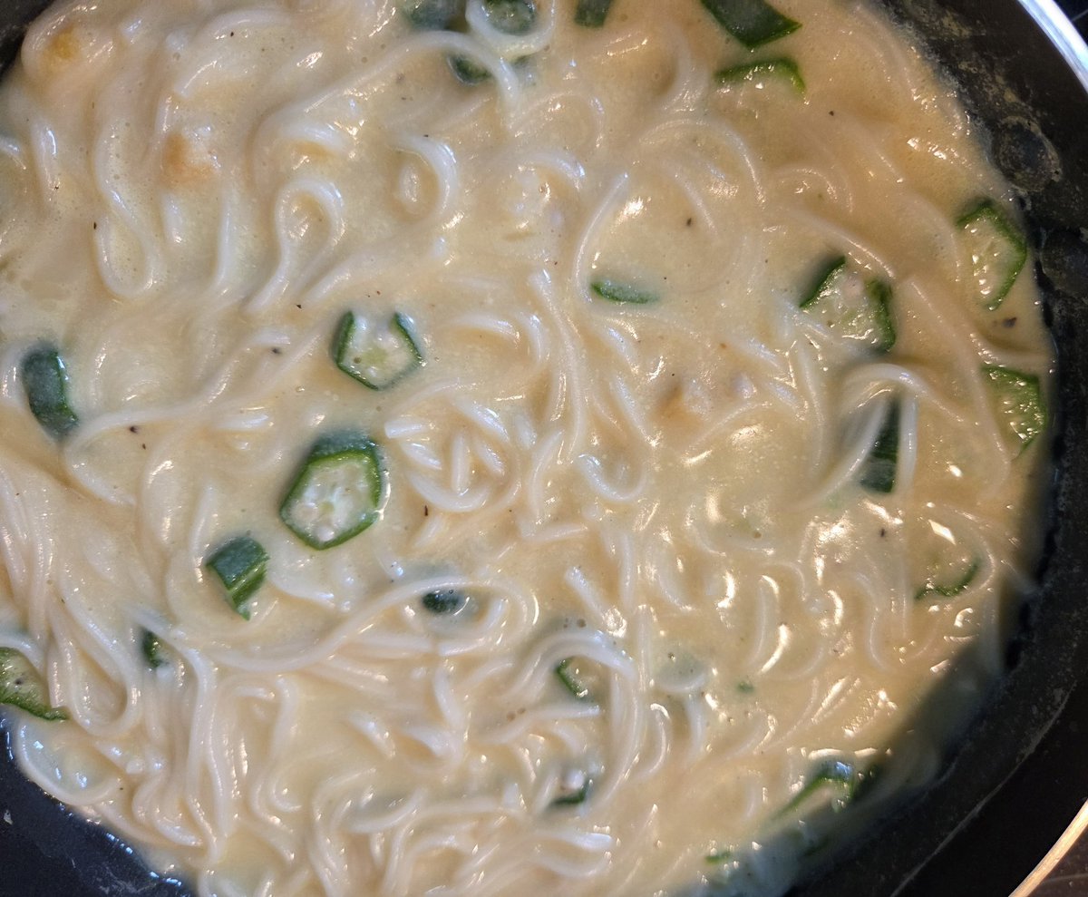 AS1GfK2hd079b3H's tweet photo. 7月11日
家族に作った昼ごはん
オクラのクリーム温麺
#Cooking #料理垢 #料理男子
#温麺 #Unmen #料理好きな人と繋がりたい #Lunch #昼ごはん https://t.co/0xEikW50Rh