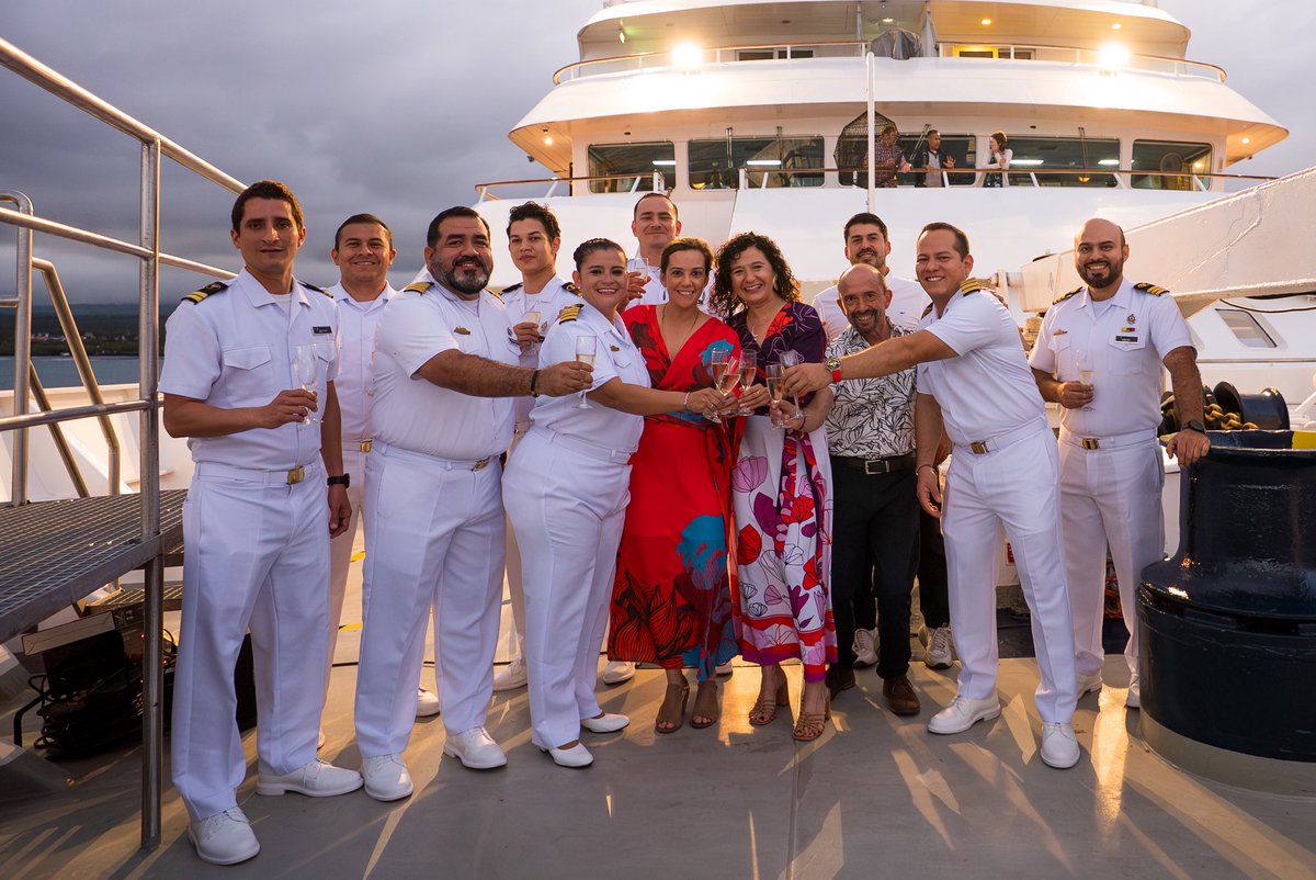 Kathy | Cruise Lowdown (@cruise_lowdown) on Twitter photo Photos of the powerful moment yesterday in the Galápagos 🌊 that @LindbladExpeditions officially christened National Geographic Delfina and Gemini in Academy Bay, celebrating community, conservation, and nearly 60 years of exploration #ExpeditionCruise  #CruiseNews Photos of the powerful moment yesterday in the Galápagos 🌊 that @LindbladExpeditions officially christened National Geographic Delfina and Gemini in Academy Bay, celebrating community, conservation, and nearly 60 years of exploration #ExpeditionCruise  #CruiseNews
