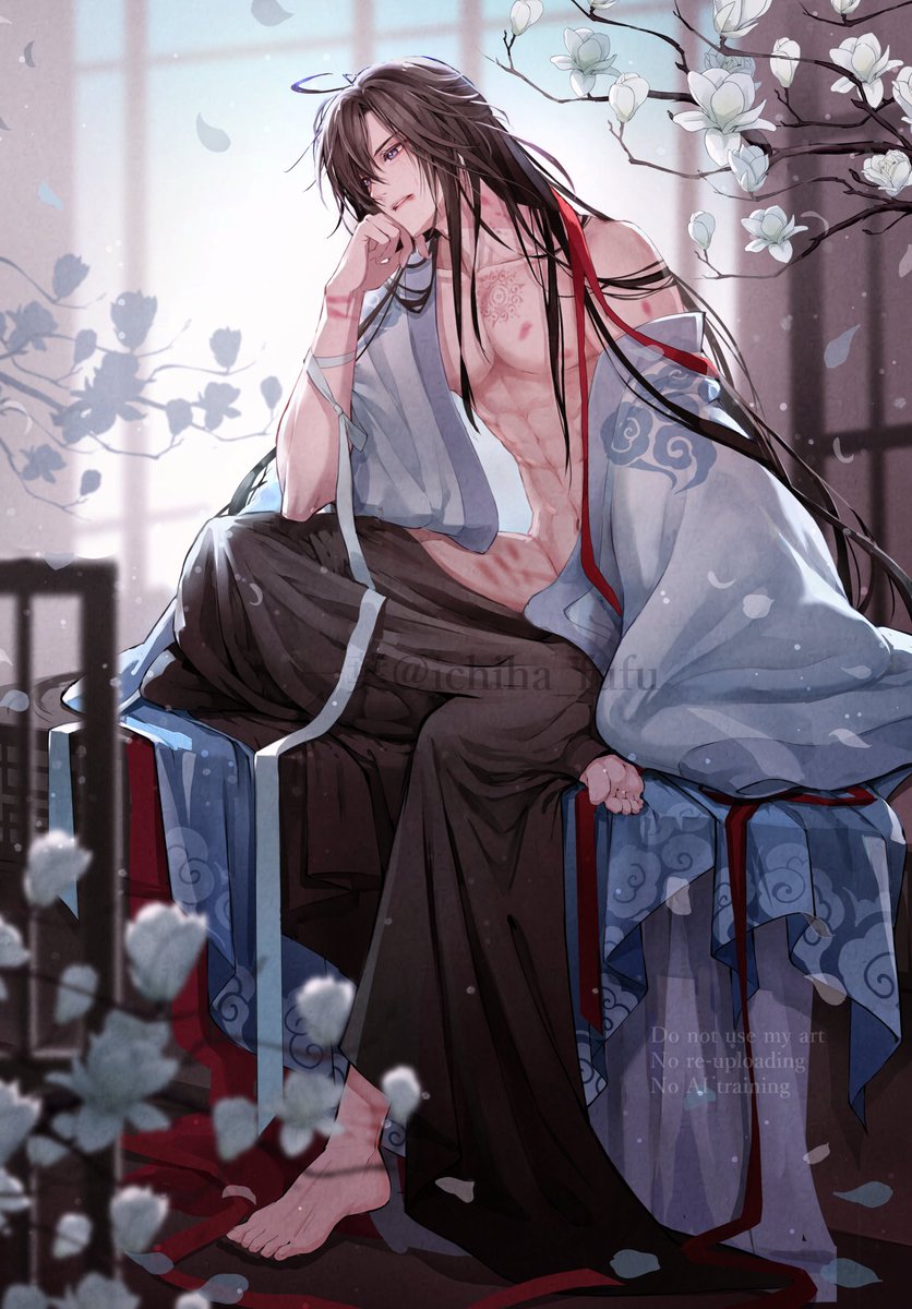 ichiha_fufu's tweet image. 「後朝」#MDZS #忘羨
前に上げた含老ifの翌朝、続編のようなものです。