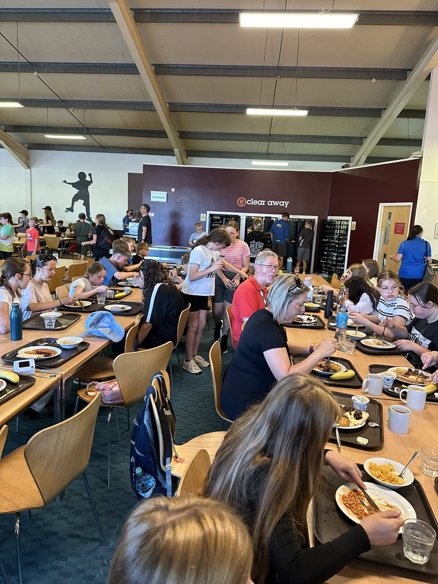 Last breakfast at PGL. Fuelling up for a busy morning of abseiling, zip wire and bushcraft. These students are fantastic #proud