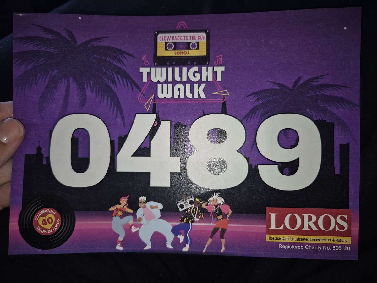 nat_doig's tweet photo. My @LOROSHospice  Twilight Walk 2025 number has arrived 🥰💜
Please help us reach our target of £200 we are only £35 away! 
No matter how small the donation it really will help 💛 
#loros #loroshospice 
https://t.co/53WAUcMiLM https://t.co/v07ENk1wbz