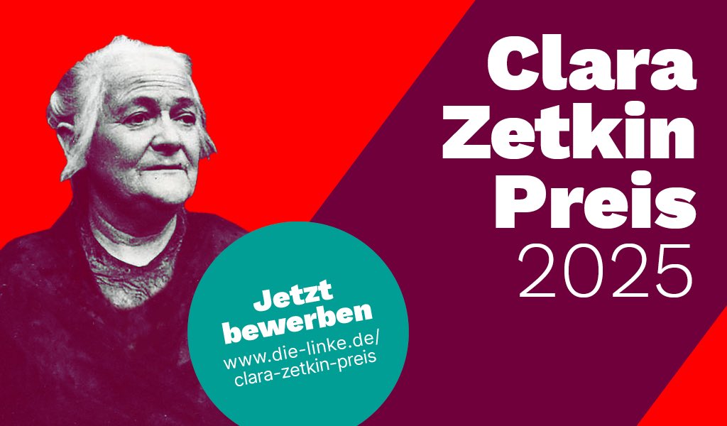 CarenLay's tweet image. ✨Feministische Arbeit gehört ausgezeichnet!👏
Jetzt informieren, nominieren und bewerben:
die-linke.de/themen/feminis…