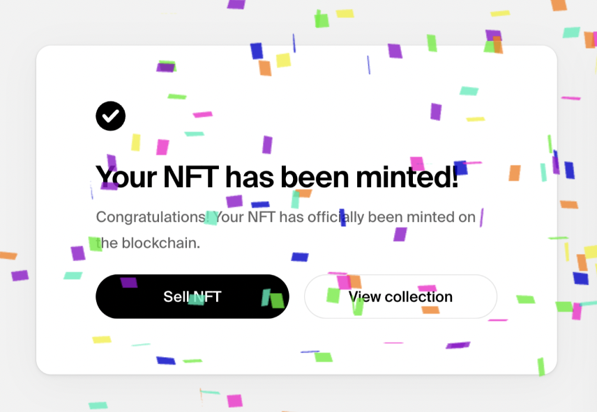 Time to mint 🎉