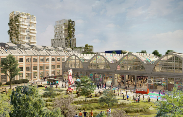 Equans_France's tweet photo. Les Cathédrales du Rail à Saint-Denis entrent en phase opérationnelle. 🚀

Ce futur quartier écoresponsable mêlera logements durables, mobilités douces, grand parc urbain et musée dédié au street-art & hip-hop. 

💡Le projet des Cathédrales du Rail fait suite à un appel à projets lancé en 2019 par SNCF Immobilier, en partenariat avec la Ville de Saint-Denis et Plaine Commune.

⏳Les premiers habitants sont attendus en 2028.