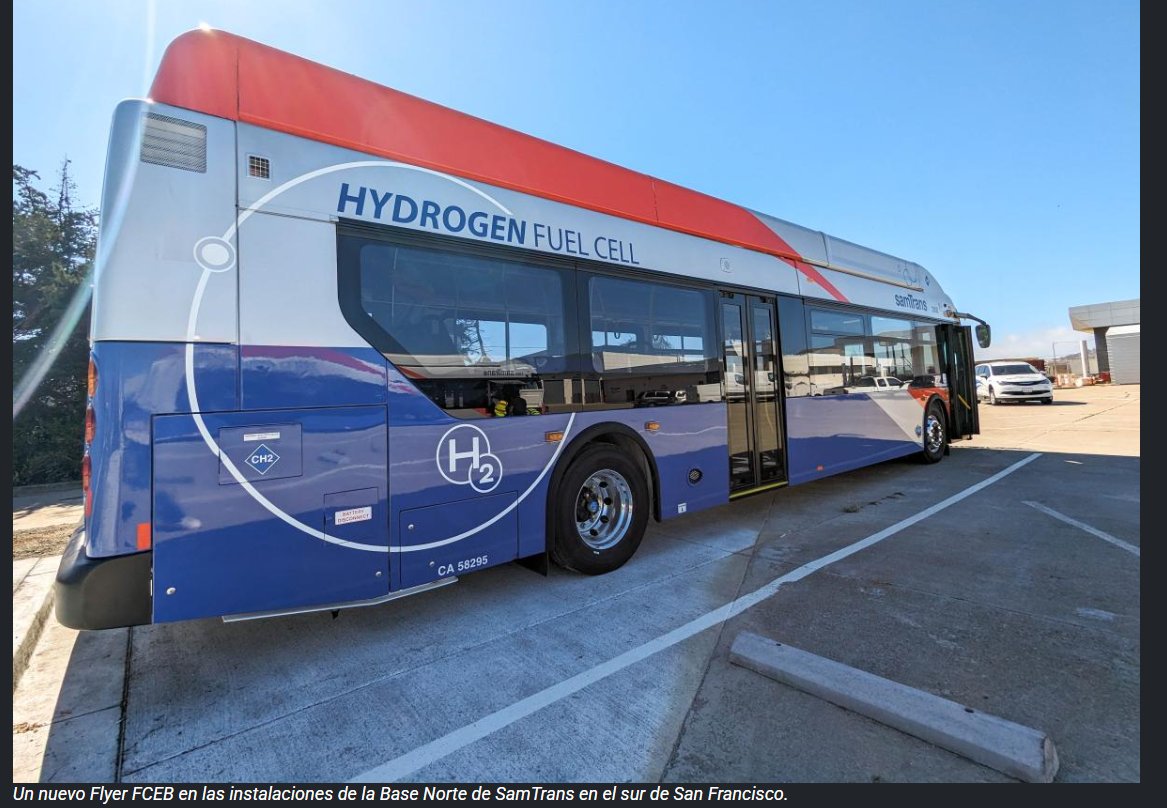 Juan_Proactivo's tweet image. 📢 SamTrans construirá hidrolinera en San Francisco para alimentar flota pública con FCEB

🔗 Más info: n9.cl/999dj

#hidrogeno #SamTrans #FCEB #TrilliumUSA #California #infraestructura #movilidadsostenible #transicionenergetica