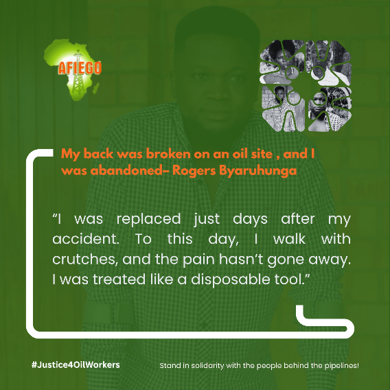 StopEACOP (@stopeacop) on Twitter photo Working in Uganda’s oil sector was supposed to lift communities out of poverty - at least that's what <a href="/TotalEnergies/">TotalEnergies</a> promised. Instead, it’s breaking backs, stealing wages, and silencing abuse survivors. We demand accountability and #Justice4OilWorkers #StopEACOP! Working in Uganda’s oil sector was supposed to lift communities out of poverty - at least that's what <a href="/TotalEnergies/">TotalEnergies</a> promised. Instead, it’s breaking backs, stealing wages, and silencing abuse survivors. We demand accountability and #Justice4OilWorkers #StopEACOP!