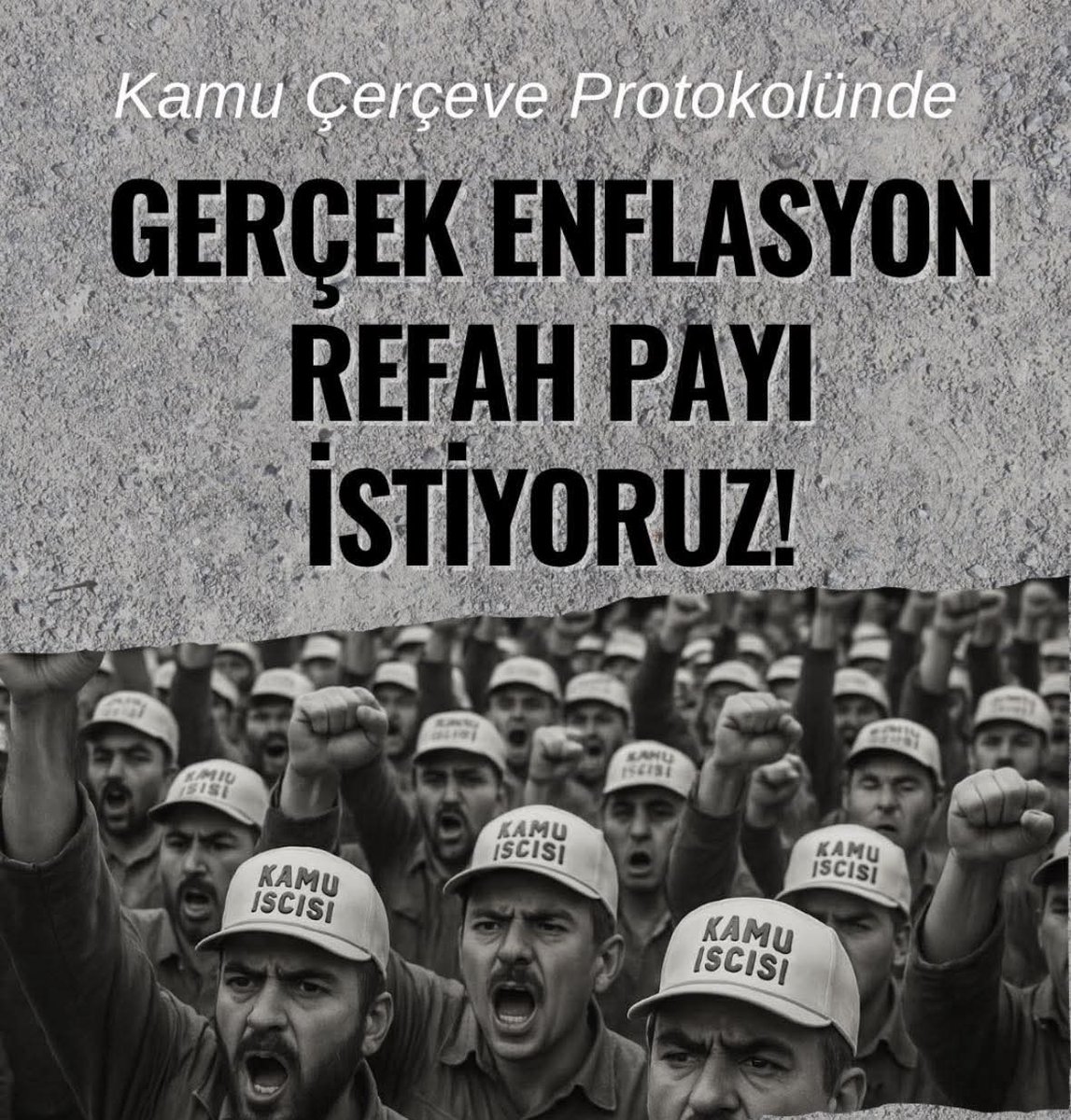 OrmanAtesSavas's tweet photo. Bizler bu ülkenin görünmeyen kahramanlarıyız…

Gecemizi gündüzümüze kattık, yangına koştuk, fırtınaya göğüs gerdik…
Ama yine de soframıza koyacak ekmeği hesaplayarak almak zorunda kaldık.

Biz çalıştıkça büyüyen bu ülkenin evlatlarıyız.
Ama büyüyen sadece rakamlar oldu, bizim umutlarımız değil...

Şimdi diyoruz ki:
Gerçek enflasyon neyse onu istiyoruz.
Bir parça refah, biraz huzur istiyoruz.
Çünkü biz sadece işçi değiliz…
Biz insanız. Biz babayız, anneyiz, evladız.

Bu protokol sadece bir kâğıt parçası değil,
Alın terimizin, gecemizin, yorgun yüreklerimizin karşılığıdır.

Biz hakkımızı istiyoruz, fazlasını değil.
Onurumuzla yaşamak istiyoruz.

#GerçekEnflasyonİstiyoruz
#RefahPayıHaktır
#KamuİşçisiYalnızDeğil
#EmeğeSaygı
@hakiskonf @turkiskonf @ozormanis1 @settaraslan @isikhanvedat @iletisim @RTErdogan
