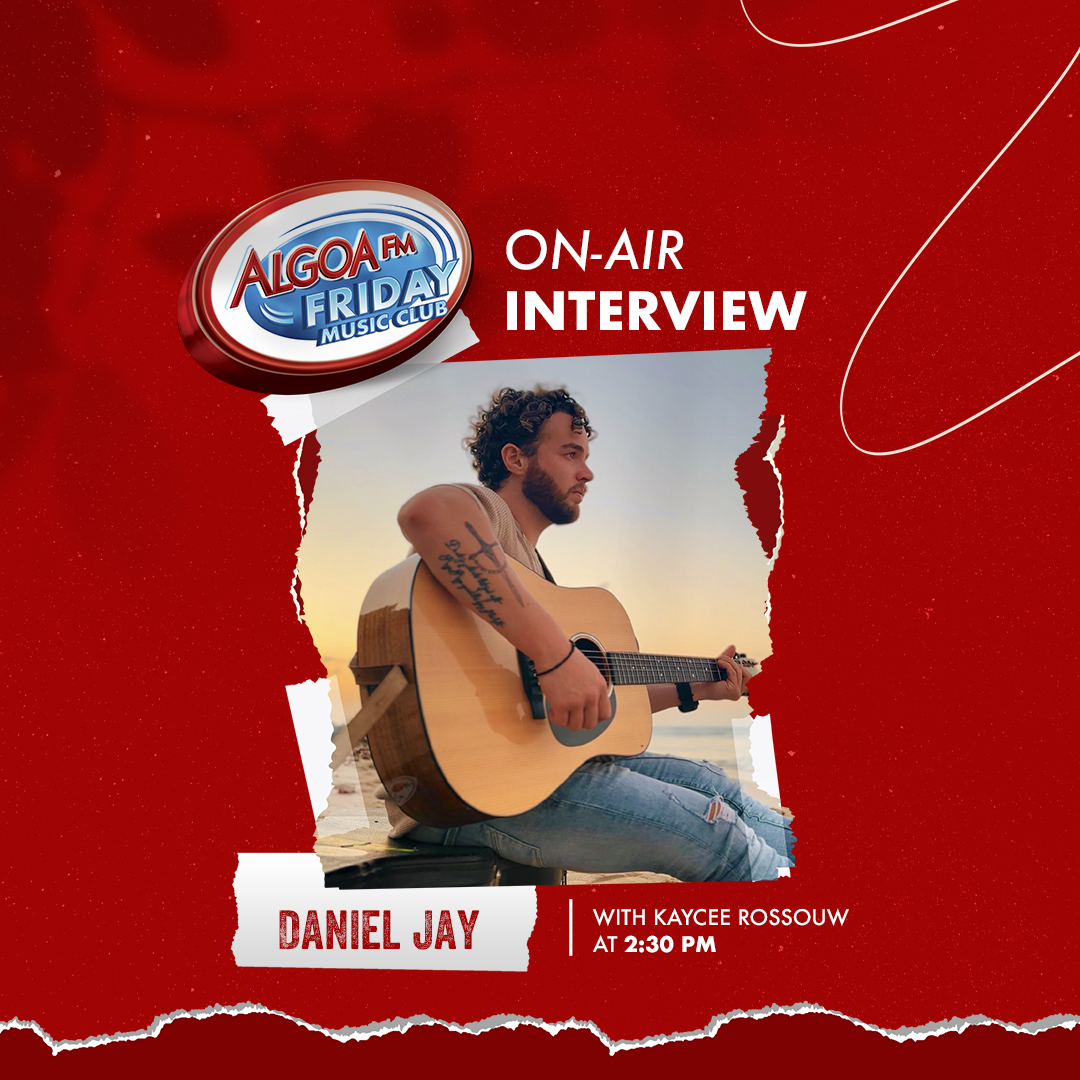 Algoa FM (@algoafm) on Twitter photo This week on #FridayMusicClub, <a href="/Kaycee_Rossouw/">Dj Kaycee S.A</a> features Daniel Jay! 🎶✨
Catch his brand-new track Out of Town this Friday, 11 July, at 2:35 PM — only on Algoa FM! 🔥
#AlgoaFM #DanielJay #OutOfTown This week on #FridayMusicClub, <a href="/Kaycee_Rossouw/">Dj Kaycee S.A</a> features Daniel Jay! 🎶✨
Catch his brand-new track Out of Town this Friday, 11 July, at 2:35 PM — only on Algoa FM! 🔥
#AlgoaFM #DanielJay #OutOfTown