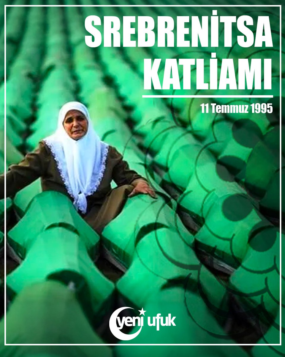11 Temmuz 1995’te, Avrupa'nın gözü önünde 8 binden fazla Boşnak kardeşimiz, Sırp birlikleri tarafından katledilmiştir. İnsanlığın kara lekelerinden biri olan Srebrenista Katliamı’nın yıl dönümünde, hayatını kaybedenleri rahmetle anıyoruz.

#yeniufukdergisi #srebrenistakatliami
