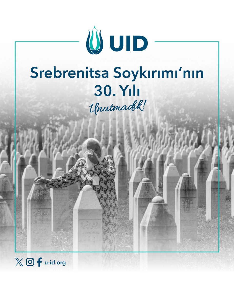 aslankenan_nl's tweet image. 🕊️ 11 Temmuz Srebrenitsa Soykırımı&apos;nı anıyorum

İnsanlık tarihinin en acımasız katliamlarından biri olan Srebrenitsa Soykırımı esnasında şehit düşen en az 8.372 masum kardeşimizi saygı, rahmet ve duayla anıyorum. Bu büyük acı yüreğimizi hala dağlamaktadır.

Unutmadık,…