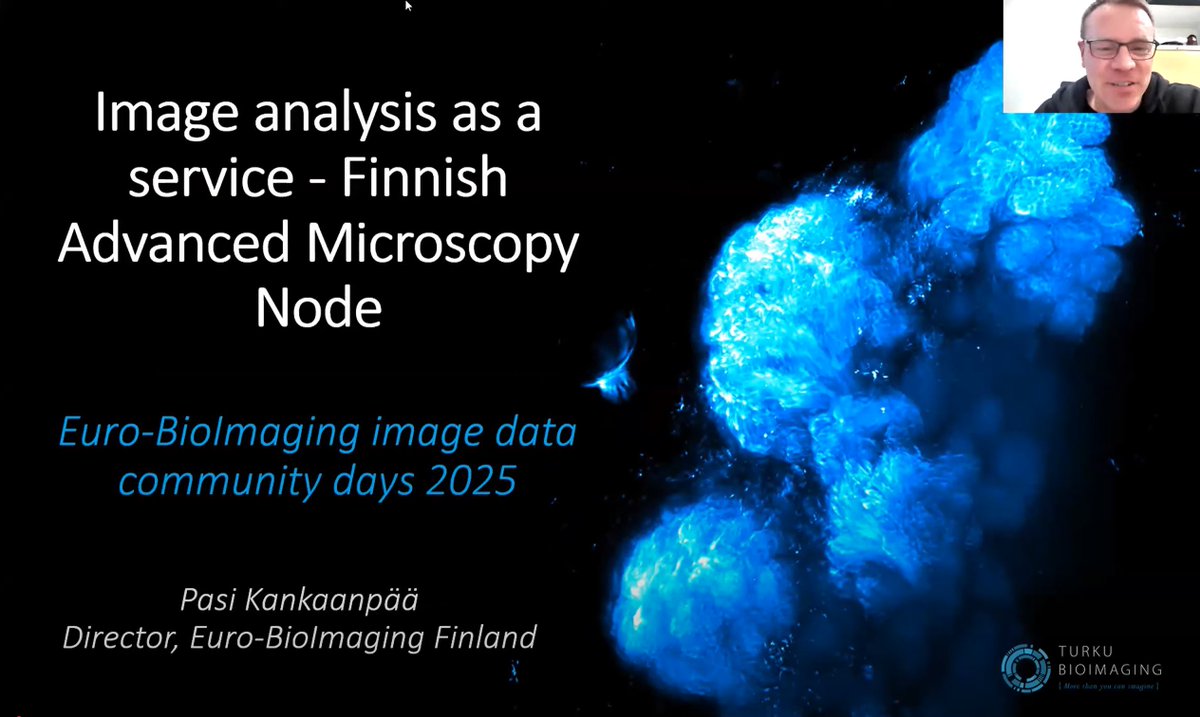 turkubioimaging's tweet image. 💡Did you know that we provide image data analysis services for academia and industry?

If you are interested in more details, watch a short talk given by Pasi Kankaanpää at #ImageDataCommunity Days 2025, organized by Euro-BioImaging @EuroBioImaging ⤵️

youtu.be/-YzHigguW4w?si…