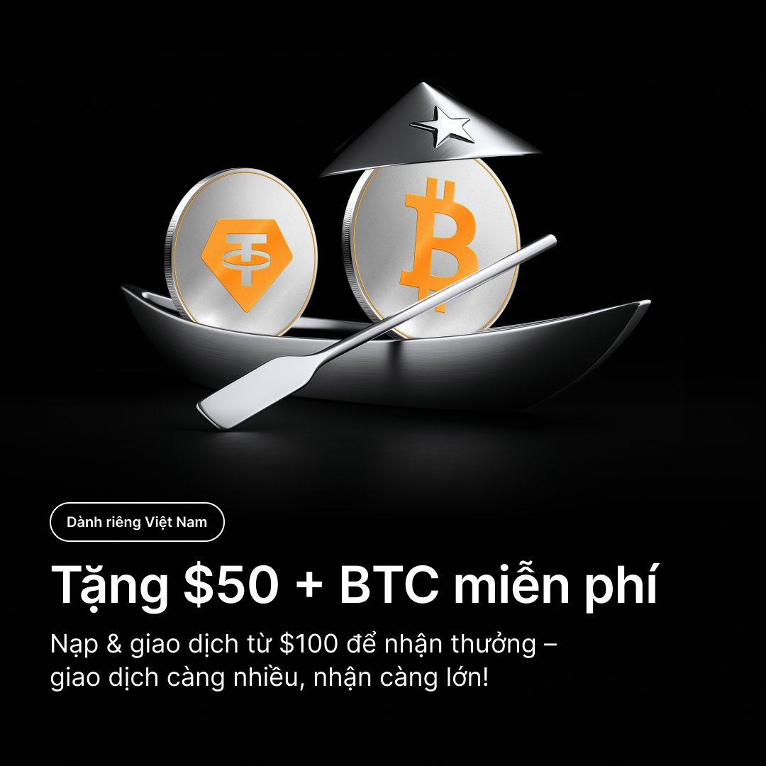 BybitVNOfficial's tweet image. 🧠 Bạn là kiểu trader nào? Dám chia sẻ, dám nhận quà!

📢 Bybit tung chiến dịch cực cháy với tổng thưởng 12,000 USDT + BTC dành cho những trader dám thể hiện cá tính!

✍️ Chỉ cần:
1️⃣ Đăng bài hoặc comment câu “Tôi là trader kiểu…” theo phong cách của bạn
2️⃣…