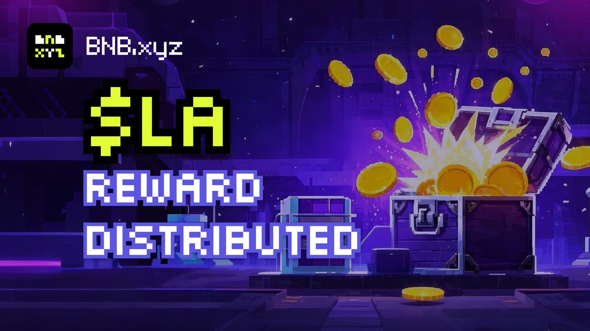Rewards Distributed! 

Rewards have been distributed for $LA

Claim your rewards now! 

Claim Here: bnb.xyz