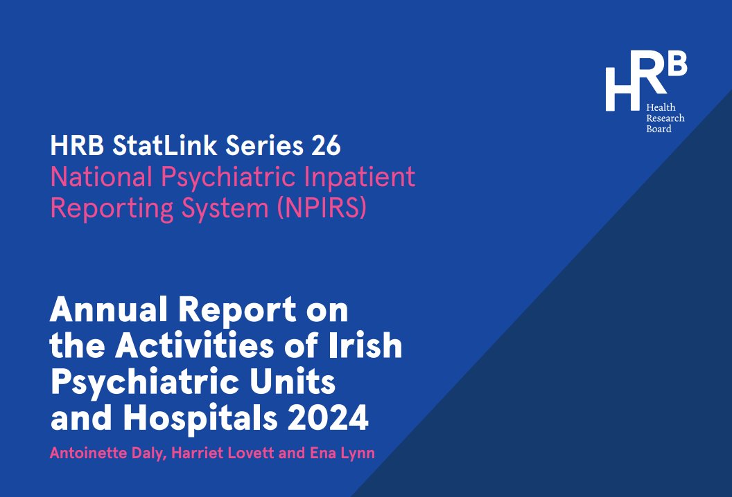 [New to the library] National Psychiatric Inpatient Reporting System (NPIRS) annual report on the activities of Irish psychiatric units and hospitals, 2024 drugsandalcohol.ie/43691/