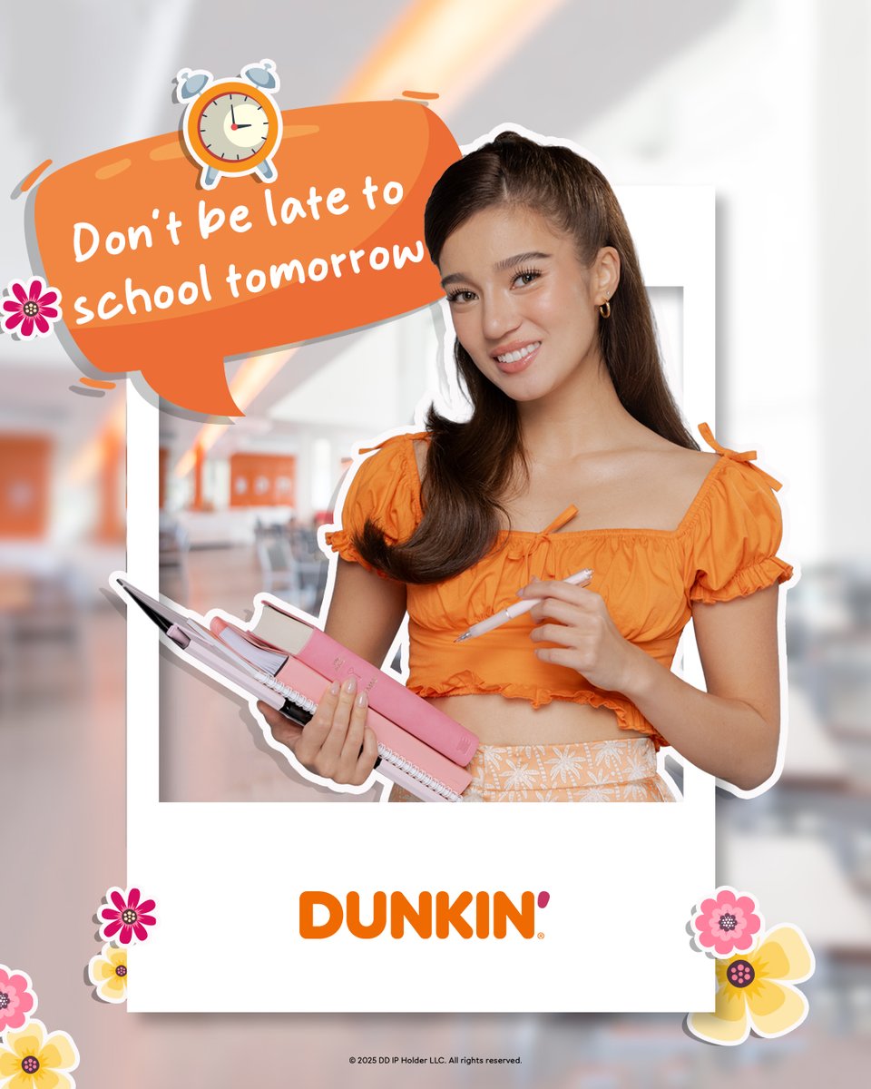 dunkinph's tweet image. Monday motivation from @bellemariano02 📝🧡#BelleMariano_DunkinPH