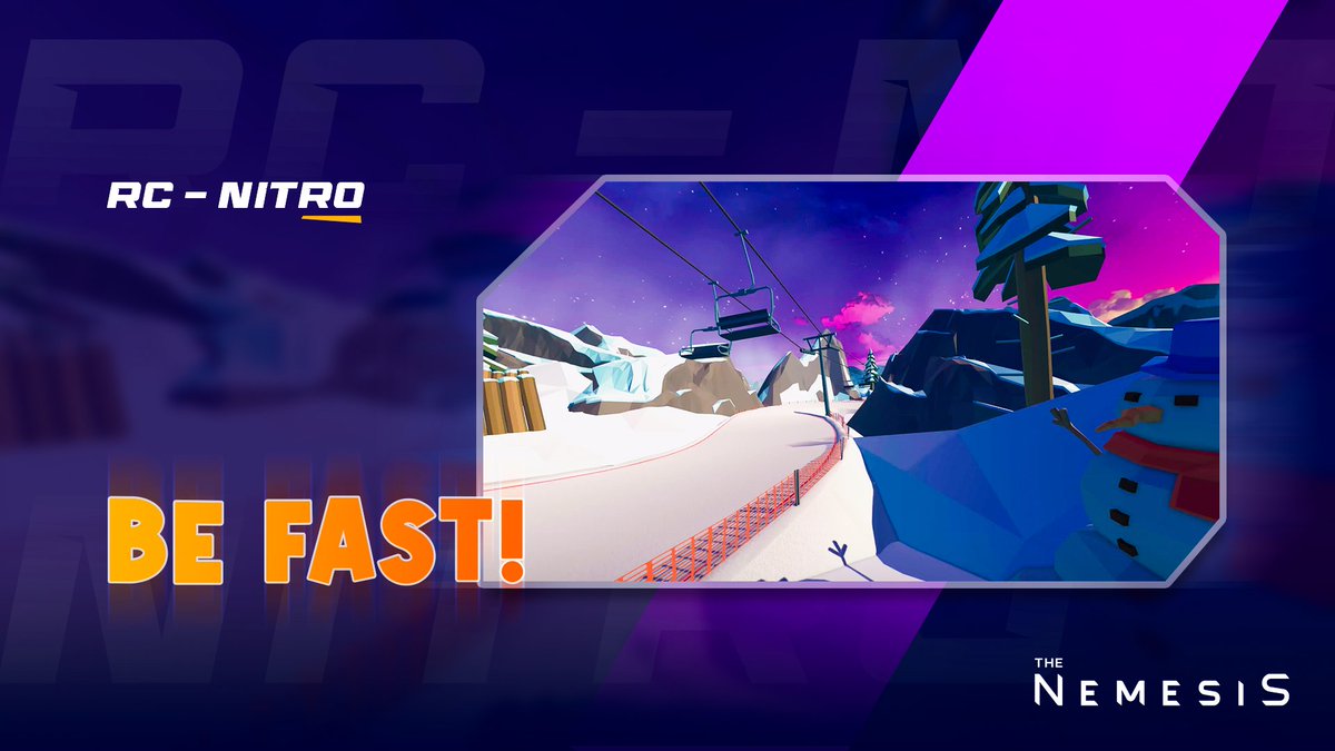 Get ready cause a new track just spawned for RC-Nitro! 🏎️

Introducing “DOWNHILL”, a new map that brings freshness (pun intended) and dangers! Now you’ll need to get from point A to point B (no laps), but be careful to avoid them obstacles 👀

🔴PLAY NOW: thenemesis.io/@rc-nitro