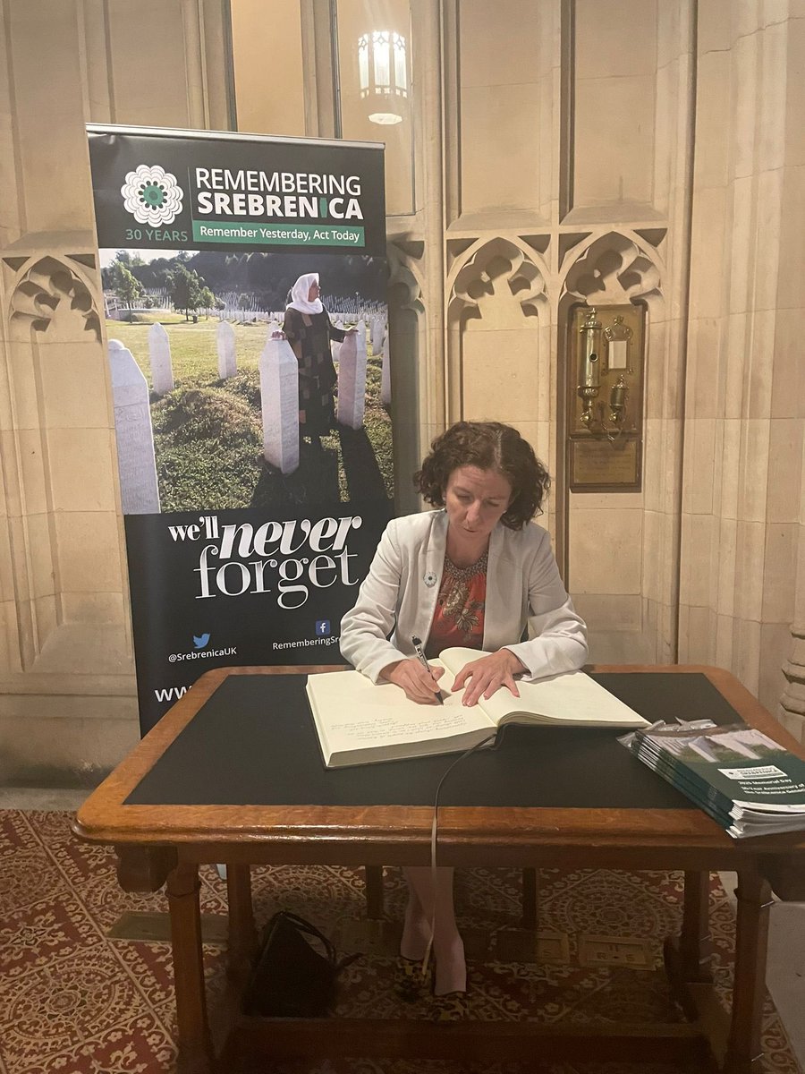 Thirty years ago, over 8,000 men and boys were systematically murdered and buried in mass graves in and around #Srebrenica - the worst atrocity on European soil since WWII. 

Three decades on, we must remember the past, and act today against intolerance and hatred. #NeverForget