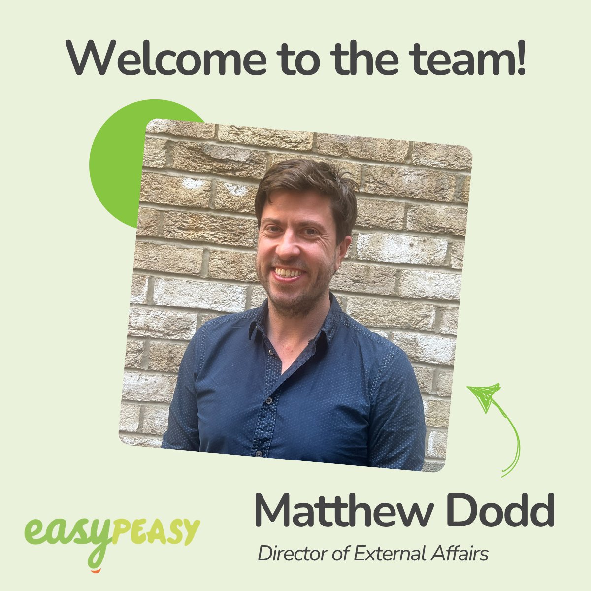 EasyPeasy (@easypeasyapp) on Twitter photo 🚨 Team announcement! 🚨
We’re thrilled to welcome Matthew Dodd as our new Director of External Affairs, joining the team on 1st September 2025 and bringing 15 years of expertise at the heart of the children’s sector.
Welcome <a href="/MDoddPolicy/">Matthew Dodd</a> - we’re so excited for what’s ahead! 💛 🚨 Team announcement! 🚨
We’re thrilled to welcome Matthew Dodd as our new Director of External Affairs, joining the team on 1st September 2025 and bringing 15 years of expertise at the heart of the children’s sector.
Welcome <a href="/MDoddPolicy/">Matthew Dodd</a> - we’re so excited for what’s ahead! 💛