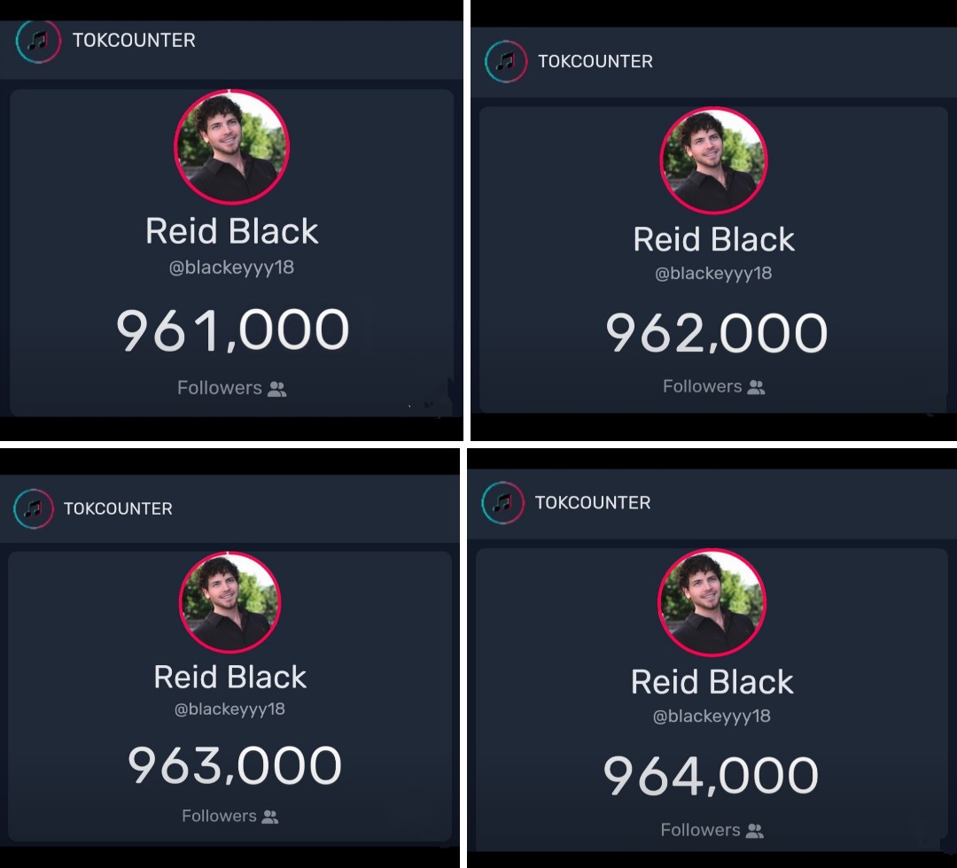 960K(live), 961K, 962K Thursday milestones &amp; 963K, 964K Friday milestones, Yessssss🖤🎉🖤 #roadto1million
