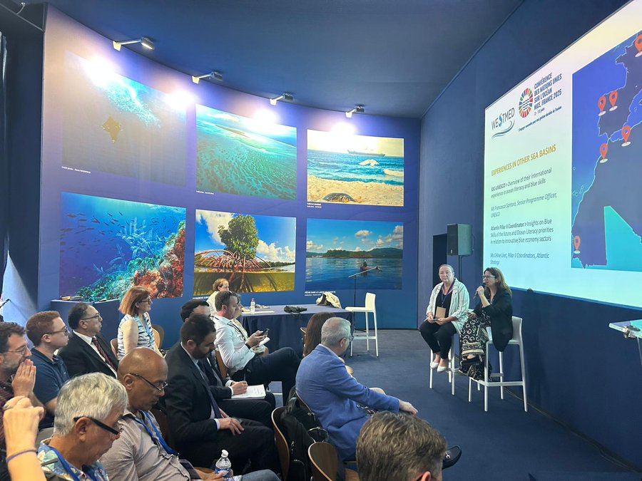 EU Atlantic Strategy (@euatlantic) on Twitter photo 🌊 How can #BlueSkills & #OceanLiteracy shape a sustainable #BlueEconomy?
The #UNOC3 Workshop on #BlueSkills and #OceanLiteracy as Pillars for a Sustainable Blue Economy, explored just that 🌐
🔗 Dive into the insights: tinyurl.com/48b25f6y
<a href="/WestMedStrat/">WestMED Blue Economy Initiative</a> 🌊 How can #BlueSkills & #OceanLiteracy shape a sustainable #BlueEconomy?
The #UNOC3 Workshop on #BlueSkills and #OceanLiteracy as Pillars for a Sustainable Blue Economy, explored just that 🌐
🔗 Dive into the insights: tinyurl.com/48b25f6y
<a href="/WestMedStrat/">WestMED Blue Economy Initiative</a>
