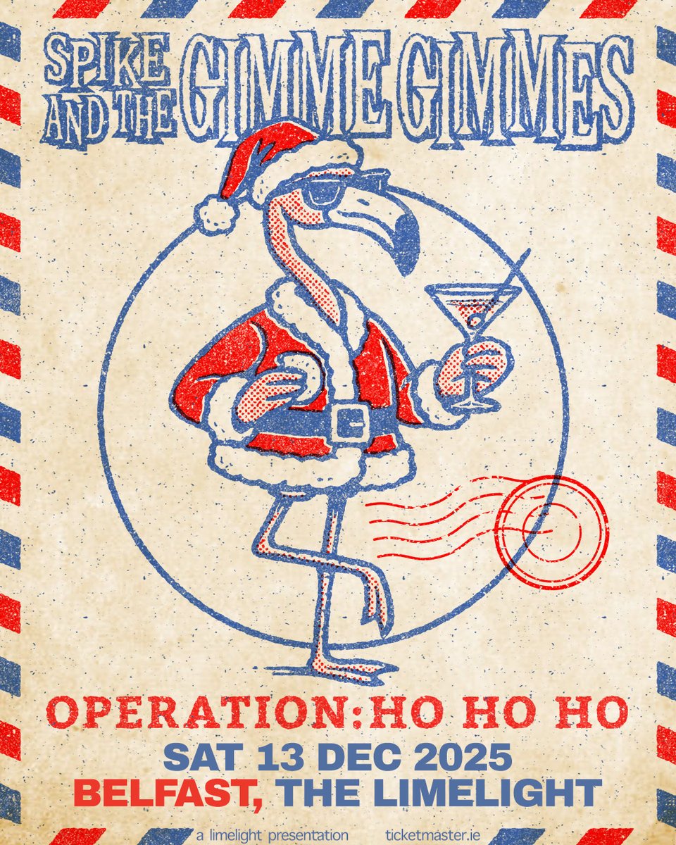 LimelightNI's tweet image. Punk-rock supergroup Spike And The Gimme Gimmes (@GimmeGimmeDivas) bring their Operation: Ho Ho Ho tour to The Limelight on Saturday 13th December!
Tickets on sale Monday 10am from Ticketmaster.