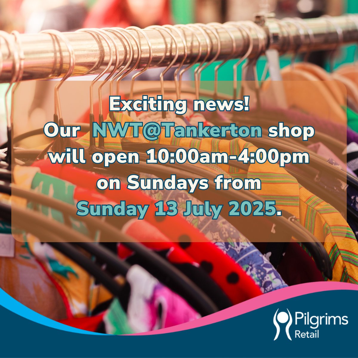 We're pleased to announce that from Sunday 13 July, our NWT@Tankerton shop at 106 Tankerton Road, Tankerton, #Whitstable CT5 2AJ will be open 10:00am-4:00pm on Sundays. What treasures will you find? 🎉 🛍️ 👗 👒 👛 💙 #WhitstableNews