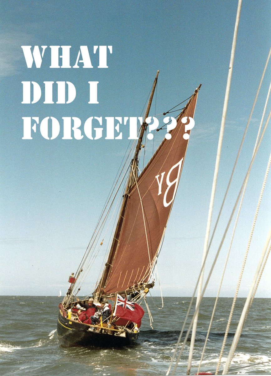 Ever had that sinking feeling when you've let go the lines and suddenly remember that vital item you've left behind? Check out my vid and have a laugh about my shortcomings,  youtu.be/pKDs1Agshxs