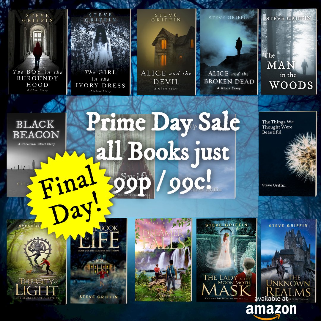 All good things must come to an end including my Prime Day sale - so today's your last chance to get ALL my books for 99c/99p on Amazon! (exc. box sets)

The whole Ghosts of Alice series for less than the price of an overpriced coffee - $3.96 or £3.96! What are you waiting for?