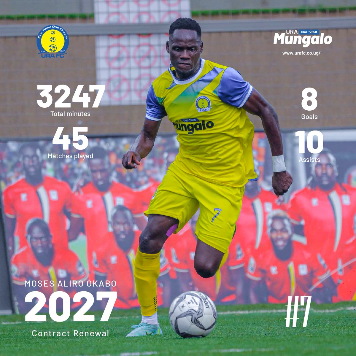 URA Football Club (@urafc_official) on Twitter photo 🖊️✍️ The Black Rhino Rides On!
We’re thrilled to announce that our assist king <a href="/MosesAliro3/">MOSES ALIRO</a> has extended his stay for TWO more years! Last season’s leading creator isn’t done yet — more magic, more moments more madness from Dokolo’s finest! 🦏⚡
#URAFC #OneTeamOneDream 🖊️✍️ The Black Rhino Rides On!
We’re thrilled to announce that our assist king <a href="/MosesAliro3/">MOSES ALIRO</a> has extended his stay for TWO more years! Last season’s leading creator isn’t done yet — more magic, more moments more madness from Dokolo’s finest! 🦏⚡
#URAFC #OneTeamOneDream