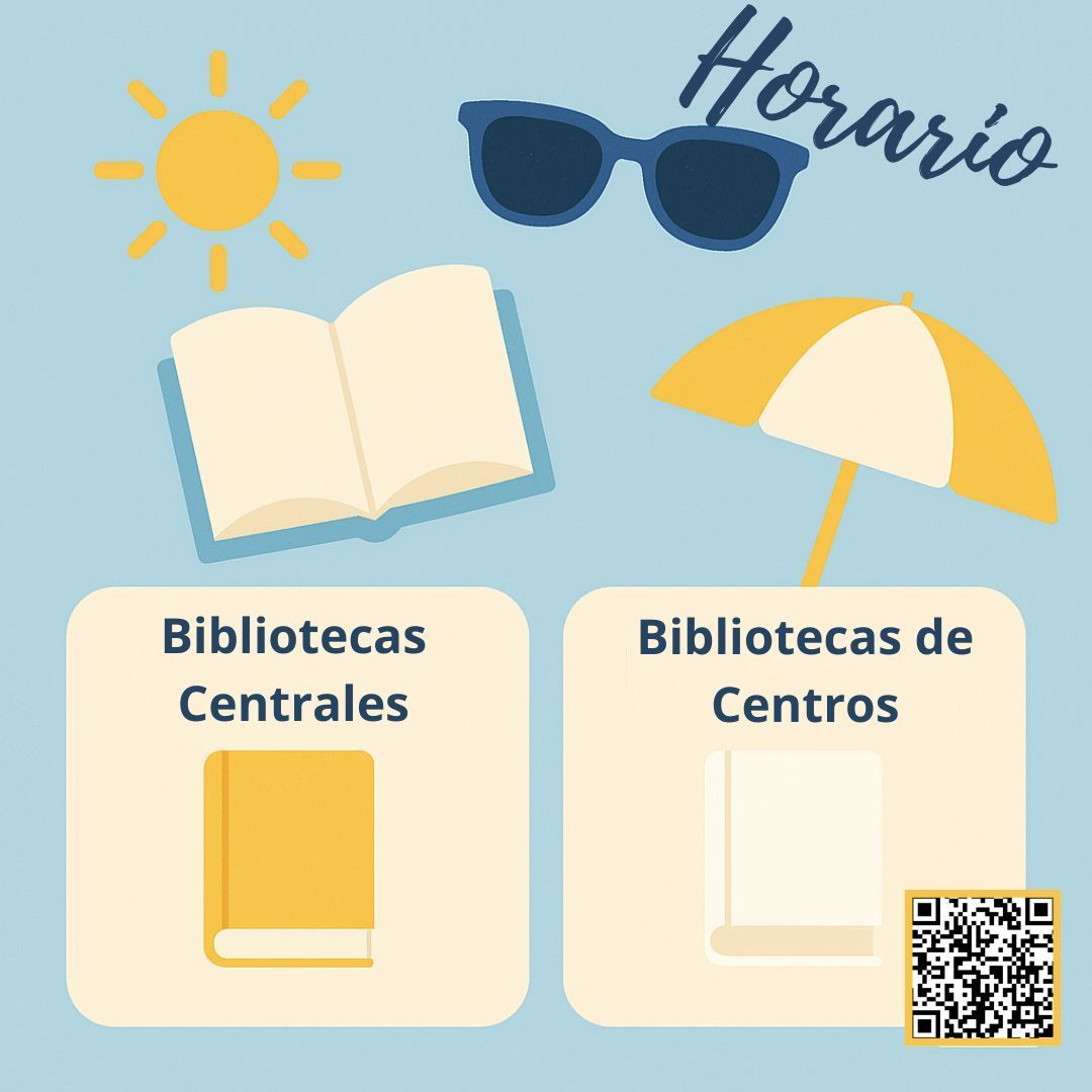 📚 Horario de verano - Bibliotecas UEx
📍 Cáceres y Badajoz:
🕒 8:30–21:00
🌞 1ª quincena de agosto: 8:30–14:00
🔎 Resto de bibliotecas: biblioteca.unex.es