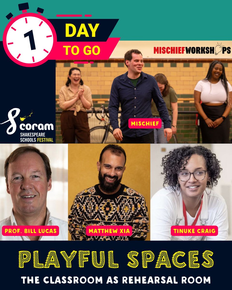 cssf_uk's tweet image. There is still time to book a ticket. Come along and get an insight into Shakespeare Schools. 👏🏽

ticketsource.co.uk/coram-shakespe… 

#playfulspaces25