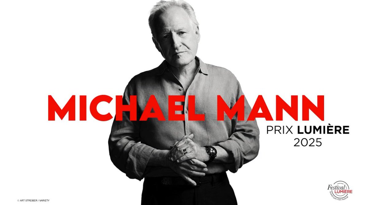 Le Prix Lumière 2025 est Michael Mann 
#lumiere2025