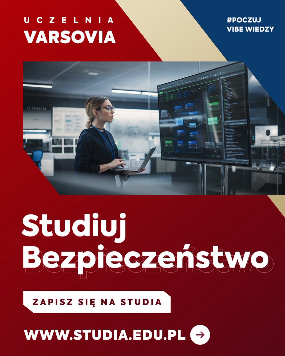 VarsoviaStudy's tweet image. Studiuj Bezpieczeństwo 🎓 Wpisowe 0️⃣ zł ‼️Rekrutacja 2025/26 Zapisz się już dziś❗️
➡️ Bezpieczeństwo
I i II stopnia🎓
Wybierz specjalność dla siebie⬇️
🔷Bezpieczeństwo energetyczne
🔷Bezpieczeństwo i higiena pracy (BHP)
🔷Bezpieczeństwo i porządek publiczny
🔷Bezpieczeństwo…
