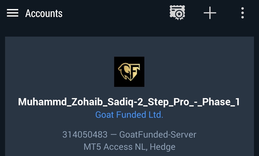 Executed this on <a href="/GoatFunded/">Goat Funded Trader</a> MT5 server, 
Hello everyone,  now you can trade GFT accounts on your favorite platform 😍🥰 MT5