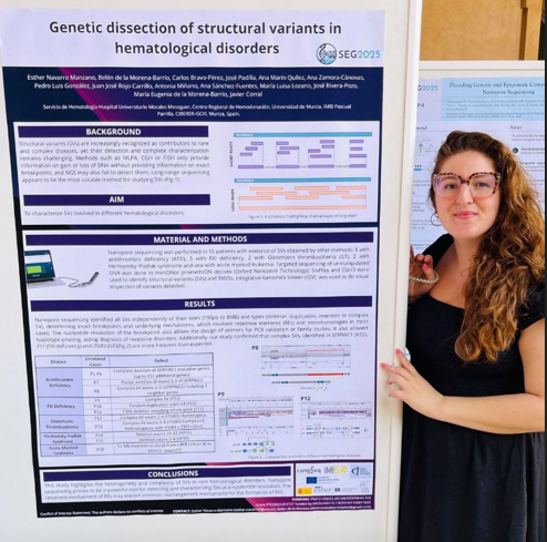 Servicio de Hematología. Hosp. U. Morales Meseguer (@crh_moralesimib) on Twitter photo Predoctorales María Llamas, Juanjo Rojo <a href="/RojoC_5/">Juanjo</a> y la postdoctoral Esther Navarro presentan sus resultados en <a href="/segenetica/">@SEGenetica</a>  de sus líneas de trabajo en el Servicio. Datos de interés en patología molecular de trombofilia y patología molecular compleja variada detectada con nanoporo Predoctorales María Llamas, Juanjo Rojo <a href="/RojoC_5/">Juanjo</a> y la postdoctoral Esther Navarro presentan sus resultados en <a href="/segenetica/">@SEGenetica</a>  de sus líneas de trabajo en el Servicio. Datos de interés en patología molecular de trombofilia y patología molecular compleja variada detectada con nanoporo