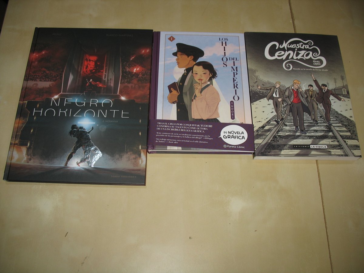 Novedades de cómic europeo. Horizonte Negro, Los hijos del imperio y Nuestra ceniza.