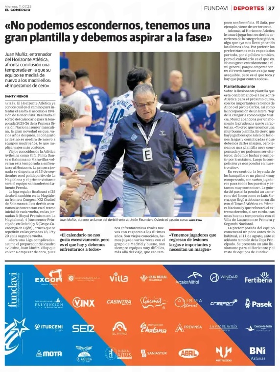Fundación Deporte Avilés (@fundaviaviles1) on Twitter photo 🗞️Juan Muñiz, entrenador de la <a href="/Avilesina_/">Atlética Avilesina</a>, es hoy protagonista de nuestra página de los viernes en <a href="/lavozdeaviles/">La Voz de Avilés</a>.
📅 Análisis del calendario y de la nueva plantilla.
#FundavienLAVOZ
#AAAPuxa
#FundaviTeams 🗞️Juan Muñiz, entrenador de la <a href="/Avilesina_/">Atlética Avilesina</a>, es hoy protagonista de nuestra página de los viernes en <a href="/lavozdeaviles/">La Voz de Avilés</a>.
📅 Análisis del calendario y de la nueva plantilla.
#FundavienLAVOZ
#AAAPuxa
#FundaviTeams