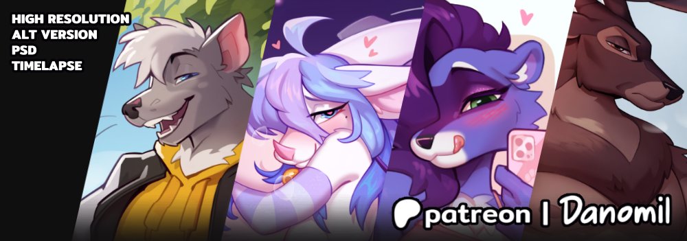 Probably it seems that I don't draw, but it's not true! Now I'm more active on Patreon, I post everything there first go.
🌻

To see more - 
patreon.com/danomil