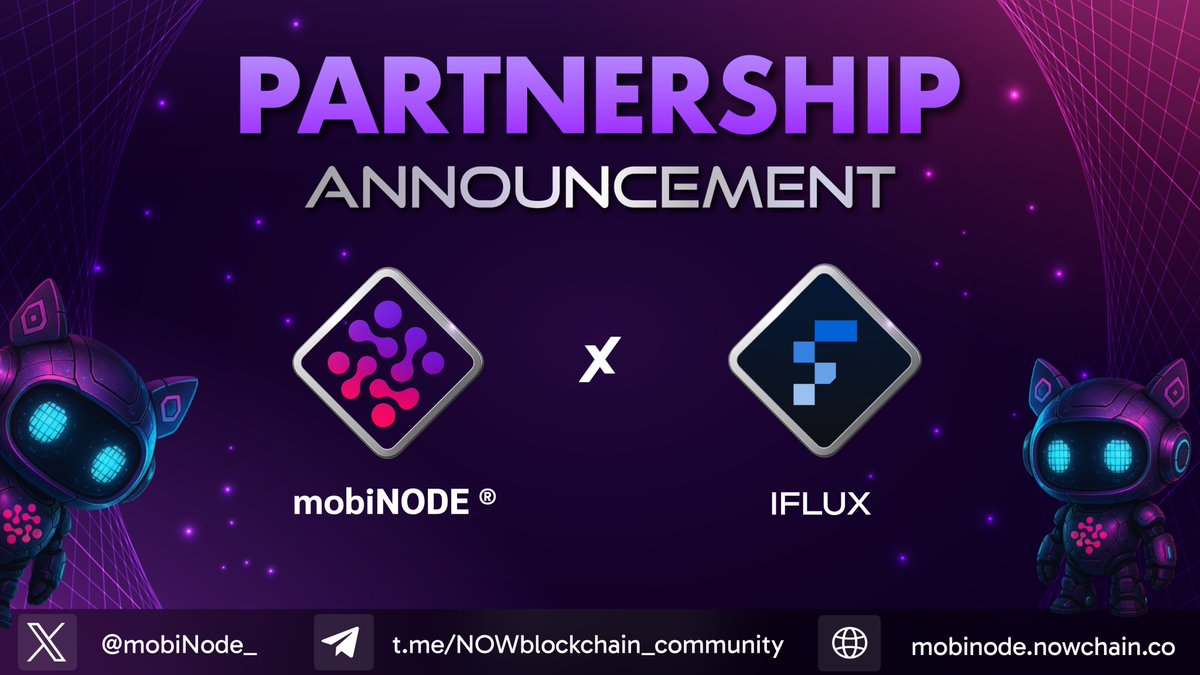 mobiNODE📱 (@mobinode_) on Twitter photo Partnership Announcement
🤝 We’re excited to announce a new partnership between @mobiNODE_ and <a href="/iFluxGlobal/">iFlux Global</a> — the next-generation crypto financial platform designed to maximize user capital with powerful trading, lending, and yield tools.
🔗 This collaboration will further Partnership Announcement
🤝 We’re excited to announce a new partnership between @mobiNODE_ and <a href="/iFluxGlobal/">iFlux Global</a> — the next-generation crypto financial platform designed to maximize user capital with powerful trading, lending, and yield tools.
🔗 This collaboration will further