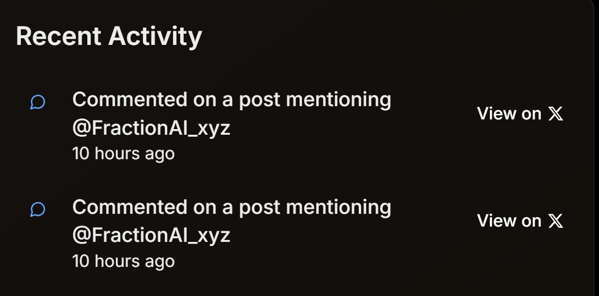 Milly_Metre's tweet photo. "Do we get FAPs when we comment on other posts ?"
I was asked this question several times .
Well the simple answer is YES ,
but remember to check if @FractionAI_xyz was mentioned and you're good to go ! https://t.co/hcPbORSRvr