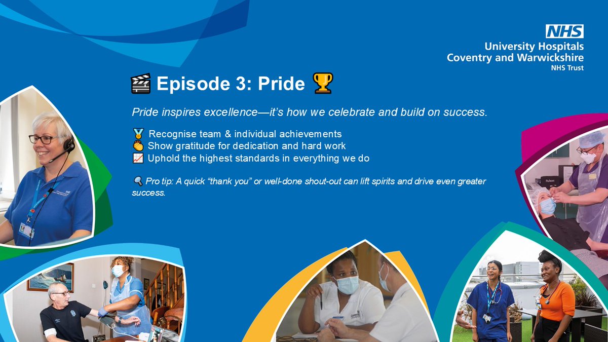 🏅 Episode 3: Pride

👏 We celebrate big &amp; small wins
✅ Recognise great work daily
✅ Say thank you — it goes far
✅ Strive for excellence, always

🔍 Tip: Pride builds confidence &amp; connection 💙