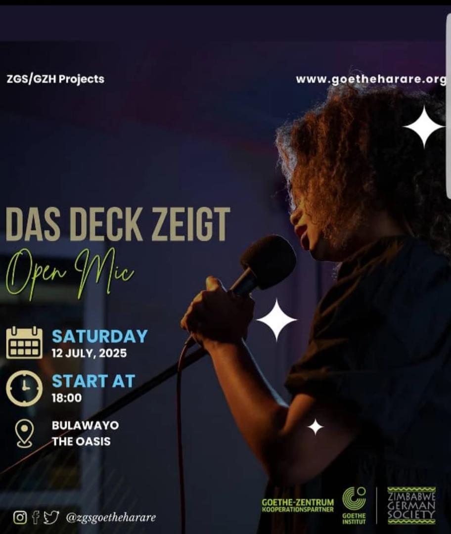 Let's meet at the Oasis(Bulawayo) this Saturday,the 12th of July 2025 will be performing.