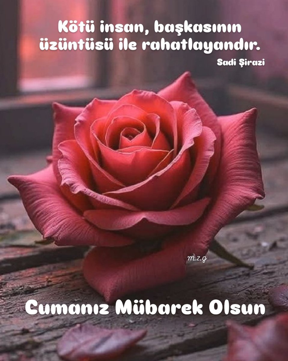 Kötü insan, başkasının üzüntüsü ile rahatlayandır.
(Sadi Şirazi)

Cumanız Mübarek Olsun