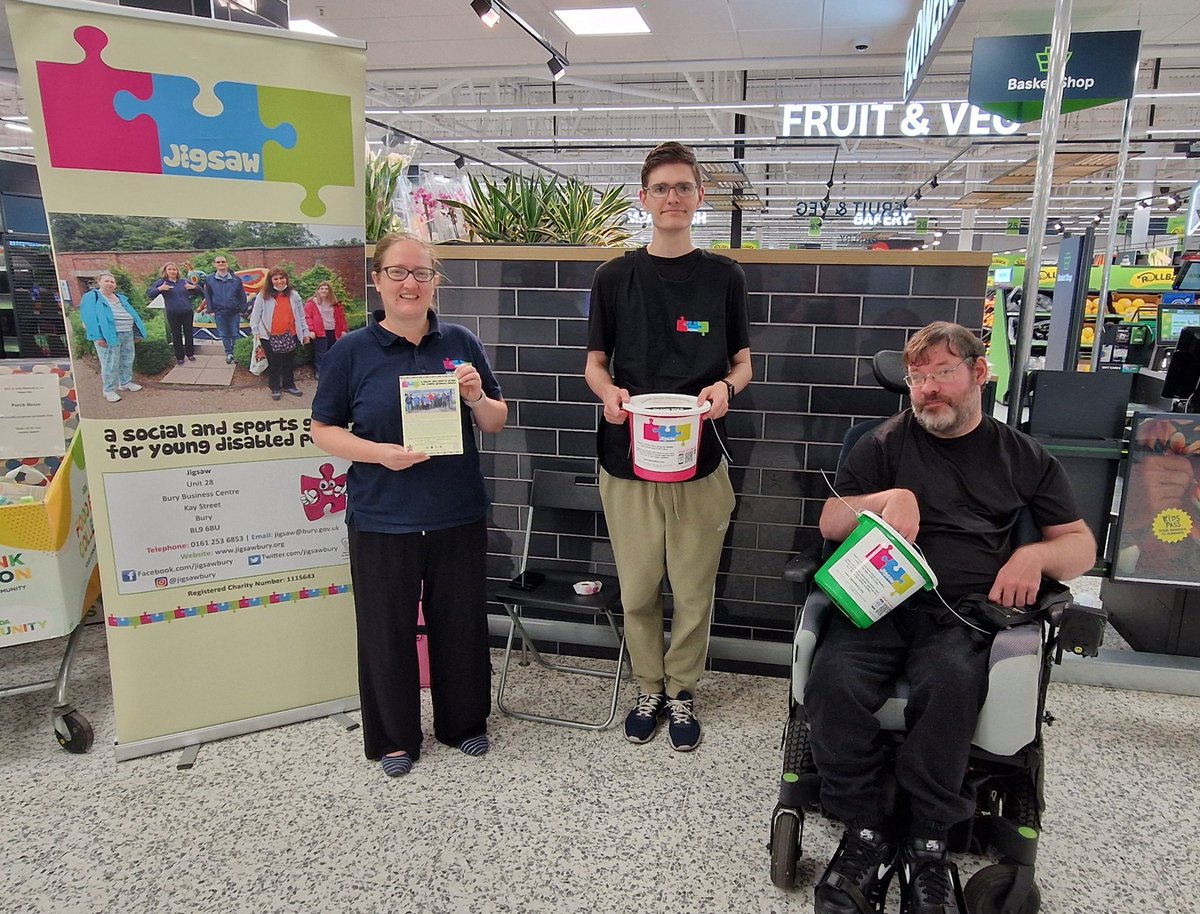 Asda Pilsworth are supporting Jigsaw Charity who are holding a collection in store today. If in store today please stop, have a chat and show your support too. Thank you so much.