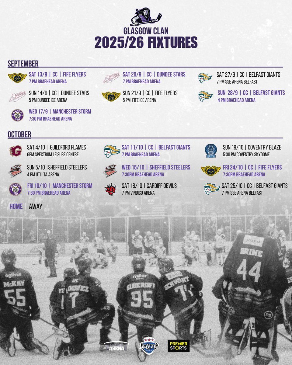 ClanIHC's tweet image. Your Glasgow Clan Season 2025/26 schedule looks like this ⬇️

🔗 bit.ly/40afA0Z