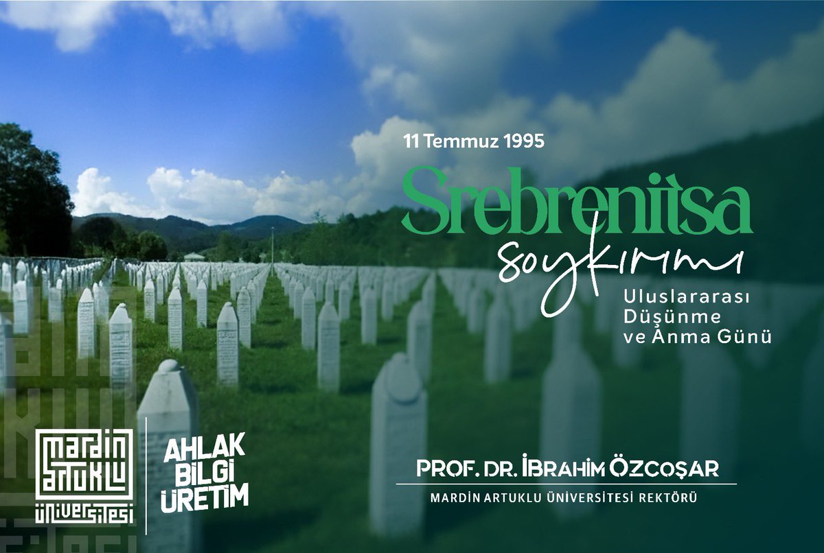 ibrahimozcosar's tweet image. Srebrenitsa Katliamı&apos;nın 30. yıl dönümünde, insanlık tarihine kara bir leke olarak geçen bu soykırımda hayatını kaybeden tüm şehitlerimizi rahmet, minnet ve saygıyla anıyoruz.

Bugün Srebrenitsa’da yaşanan acıların benzerinin, dünyanın gözleri önünde Gazze’de tekrar ettiğini…